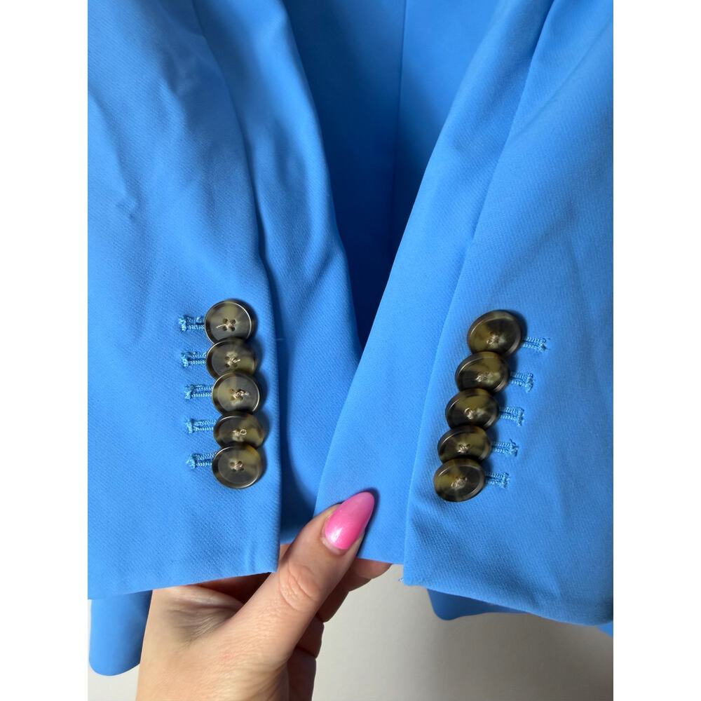 Veronica Beard Blue Dickey Blazer Jacket Office Business Casual - Picture 8 of 10